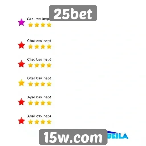 Avaliações de usuários sobre 25bet
